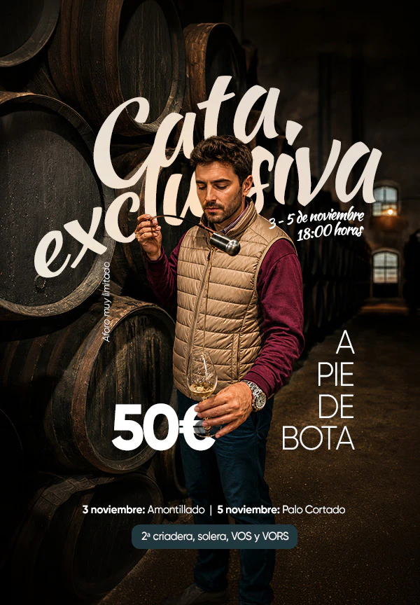 Cata horizontal exclusiva a pie de bota - Cayetano del Pino & Cía