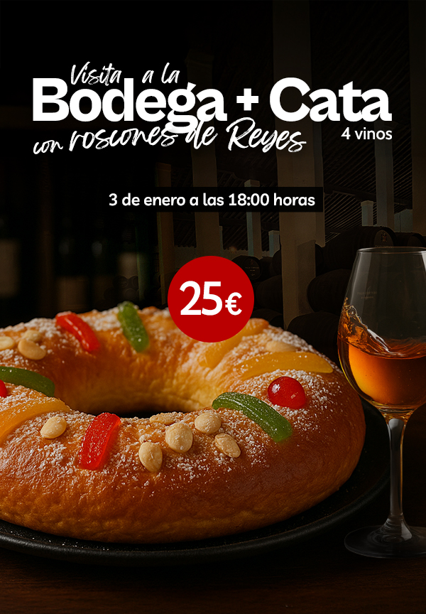 Visita Bodegas Cayetano del Pino con Cata de 4 vinos con roscones de Reyes 2025 - Cayetano del Pino & Cía