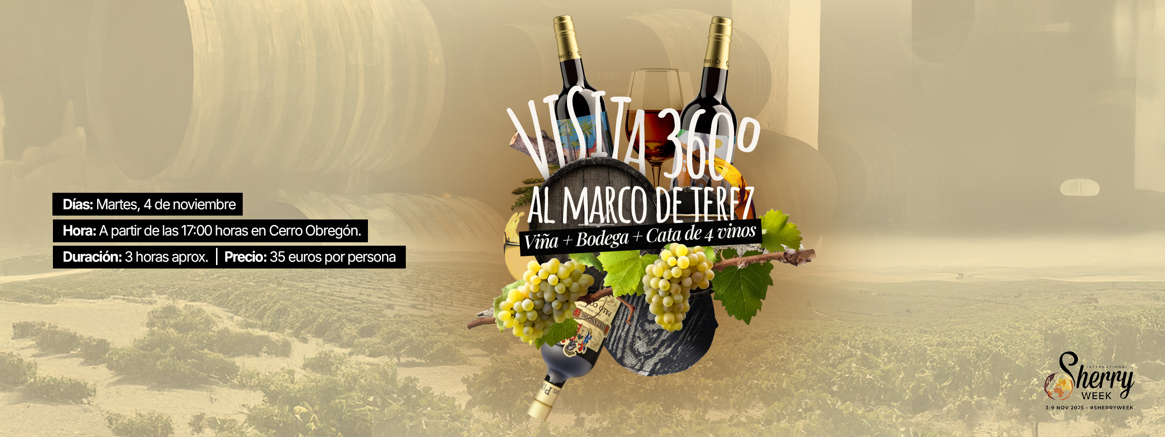 Visita 360º Sherry Week - Cayetano del Pino & Cía