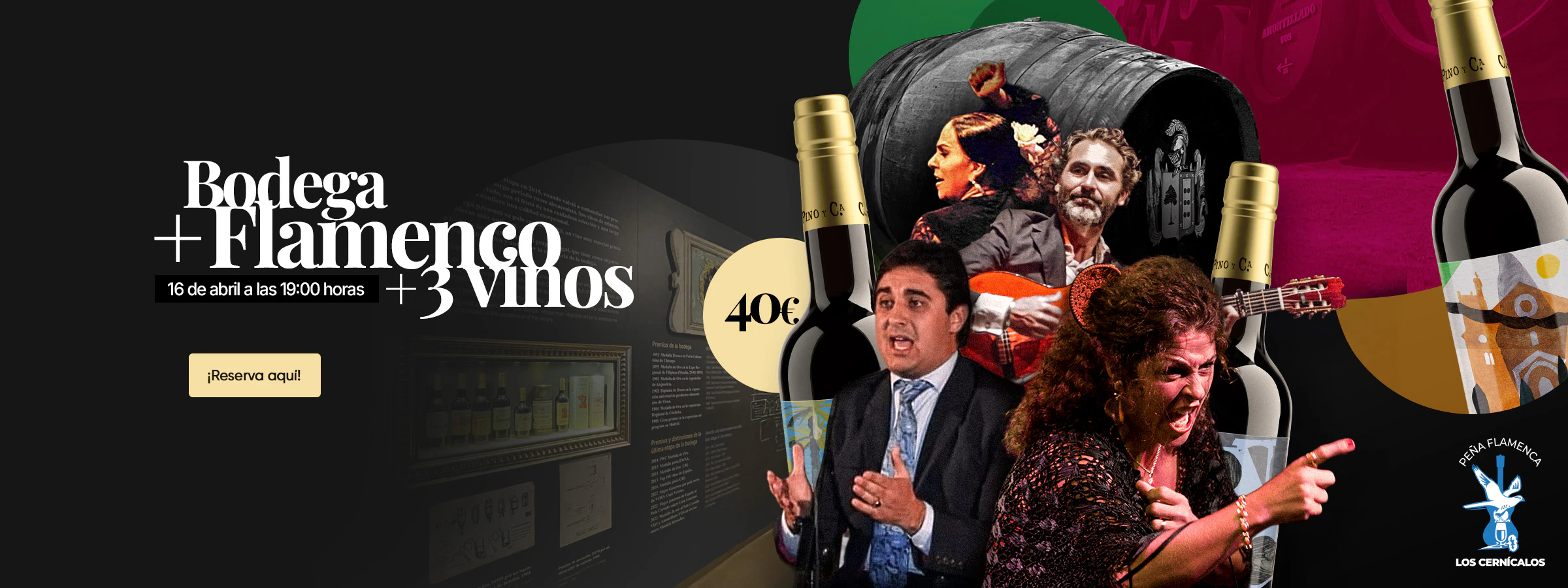 Visita a bodega + espectáculo flamenco - Cayetano del Pino & Cía