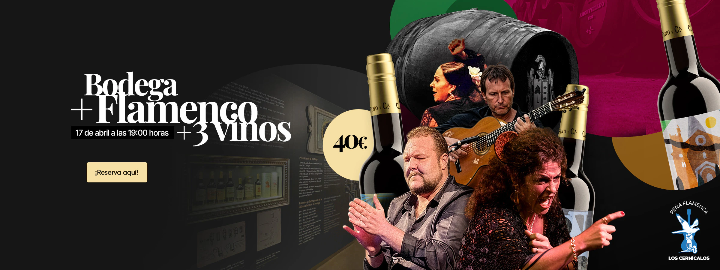 Visita a bodega + espectáculo flamenco - Cayetano del Pino & Cía