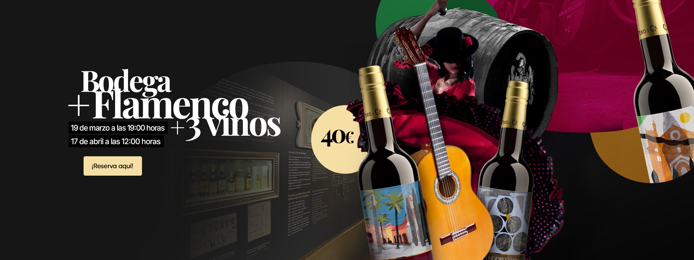 Visita a bodega + espectáculo flamenco - Cayetano del Pino & Cía