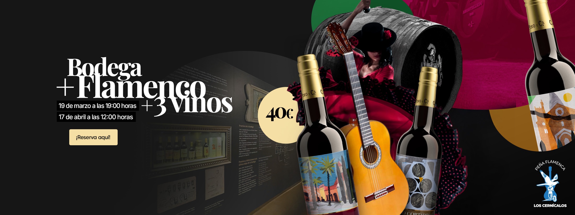 Visita a bodega + espectáculo flamenco - Cayetano del Pino & Cía