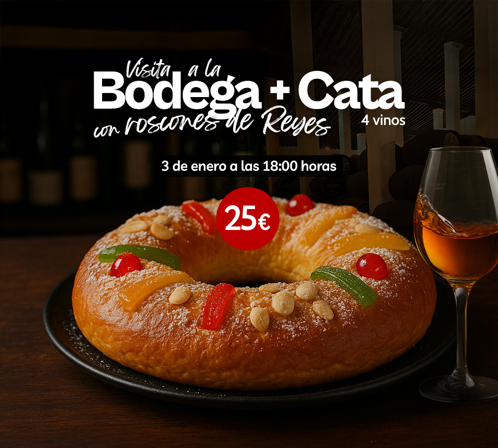 Visita Bodegas Cayetano del Pino con Cata de 4 vinos con roscones de Reyes 2025 - Cayetano del Pino & Cía